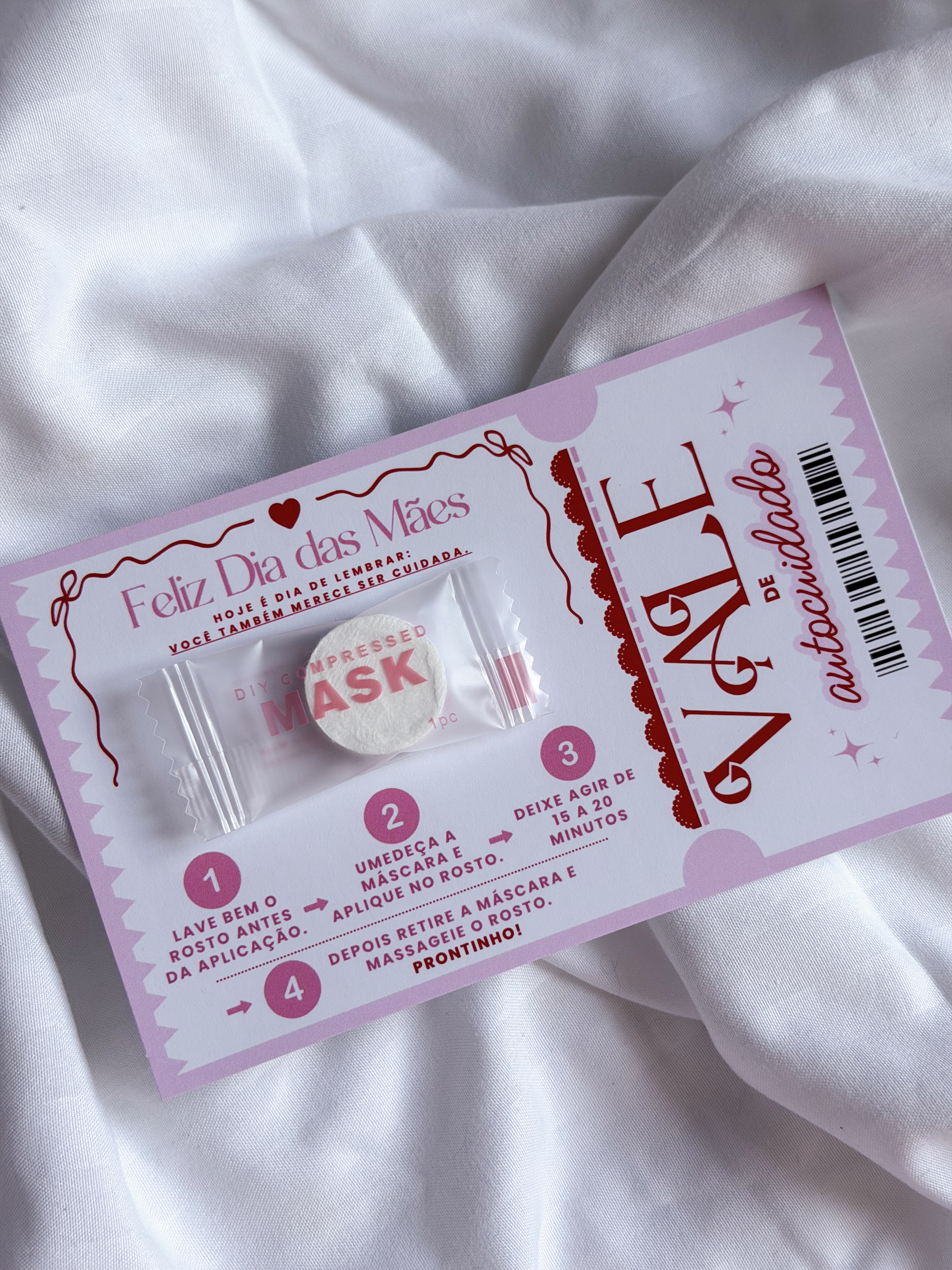 Card Postal com máscara 10 unidades 