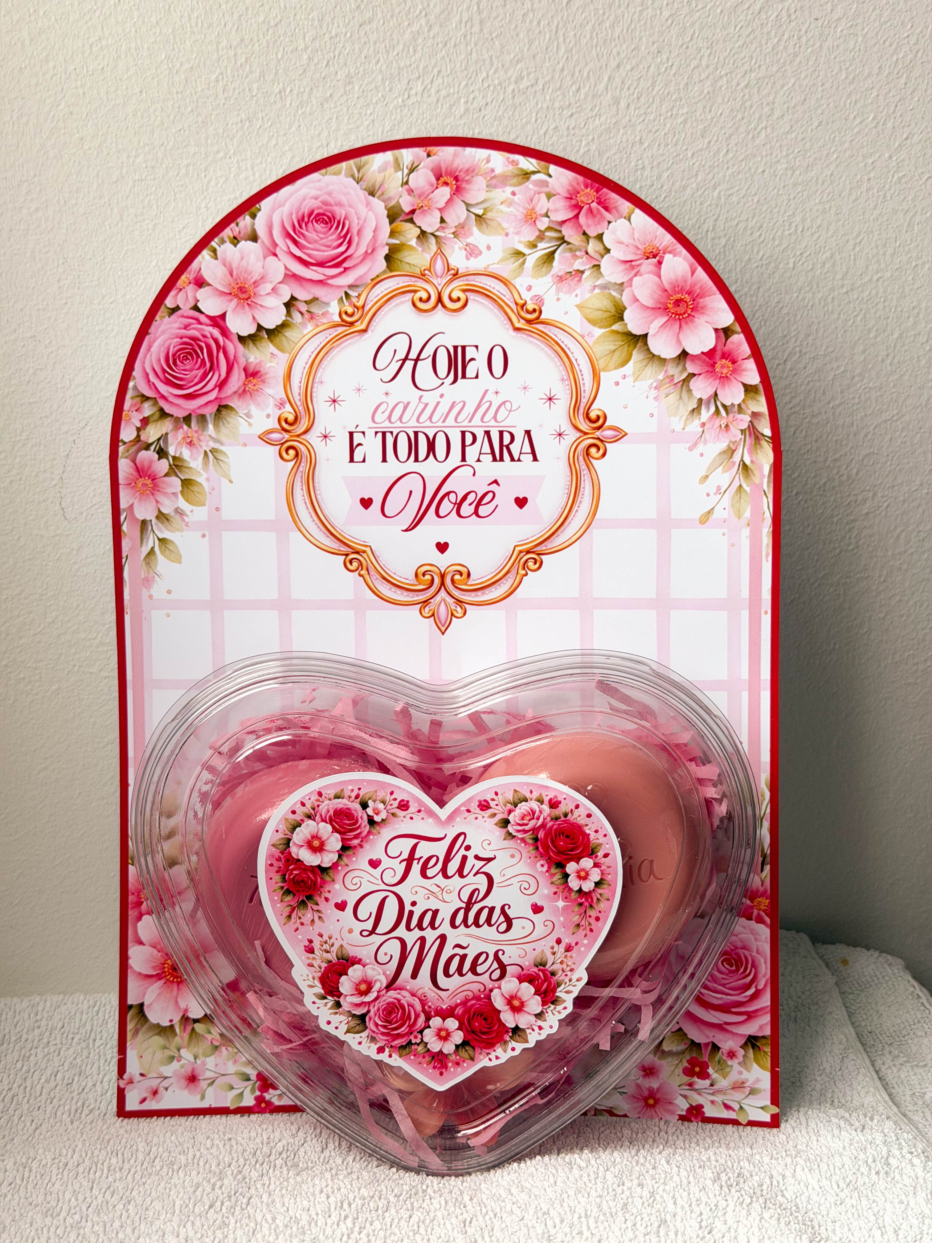 Cartão gigante com 3 sabonete