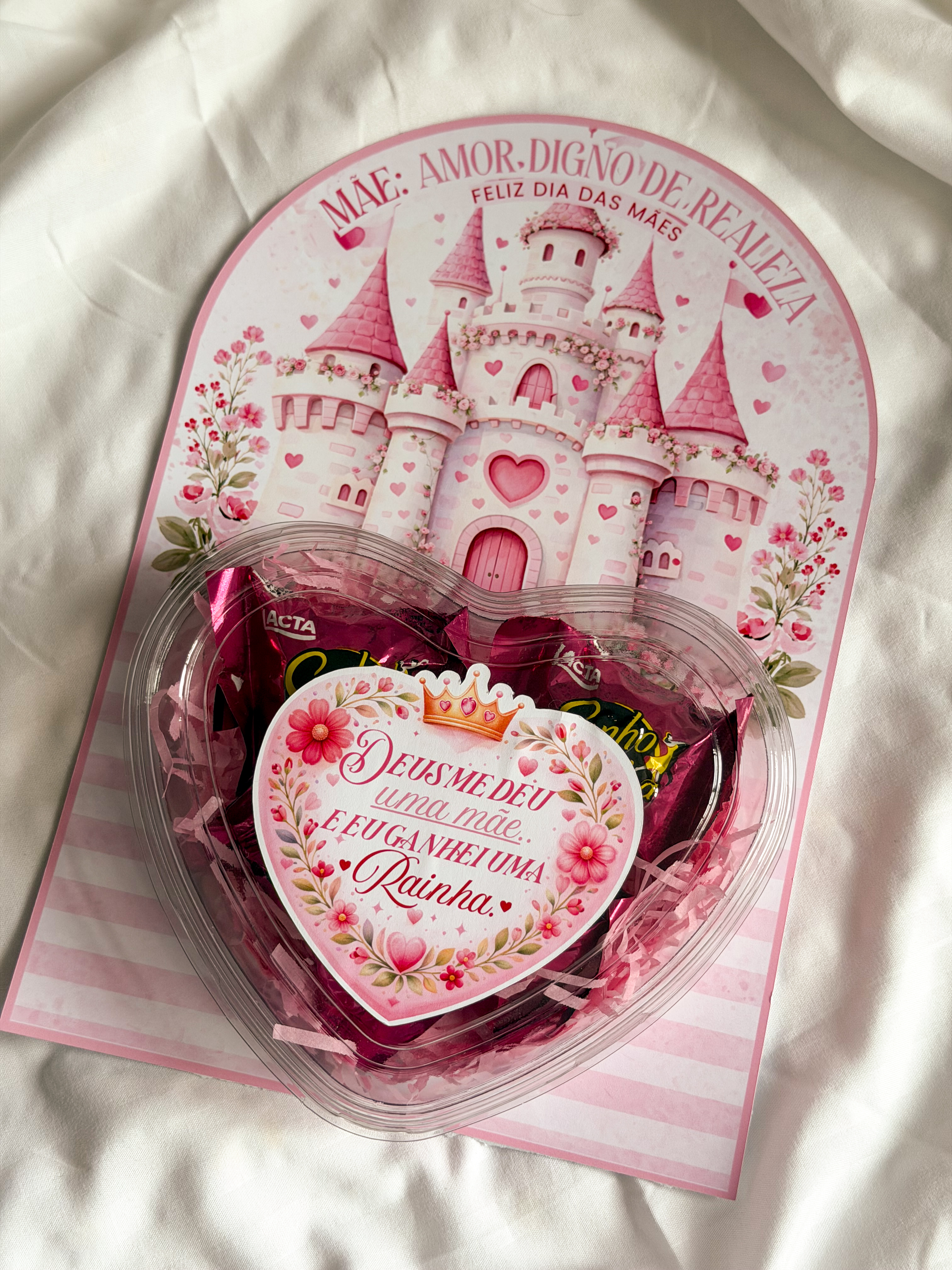 Cartão gigante com bombom