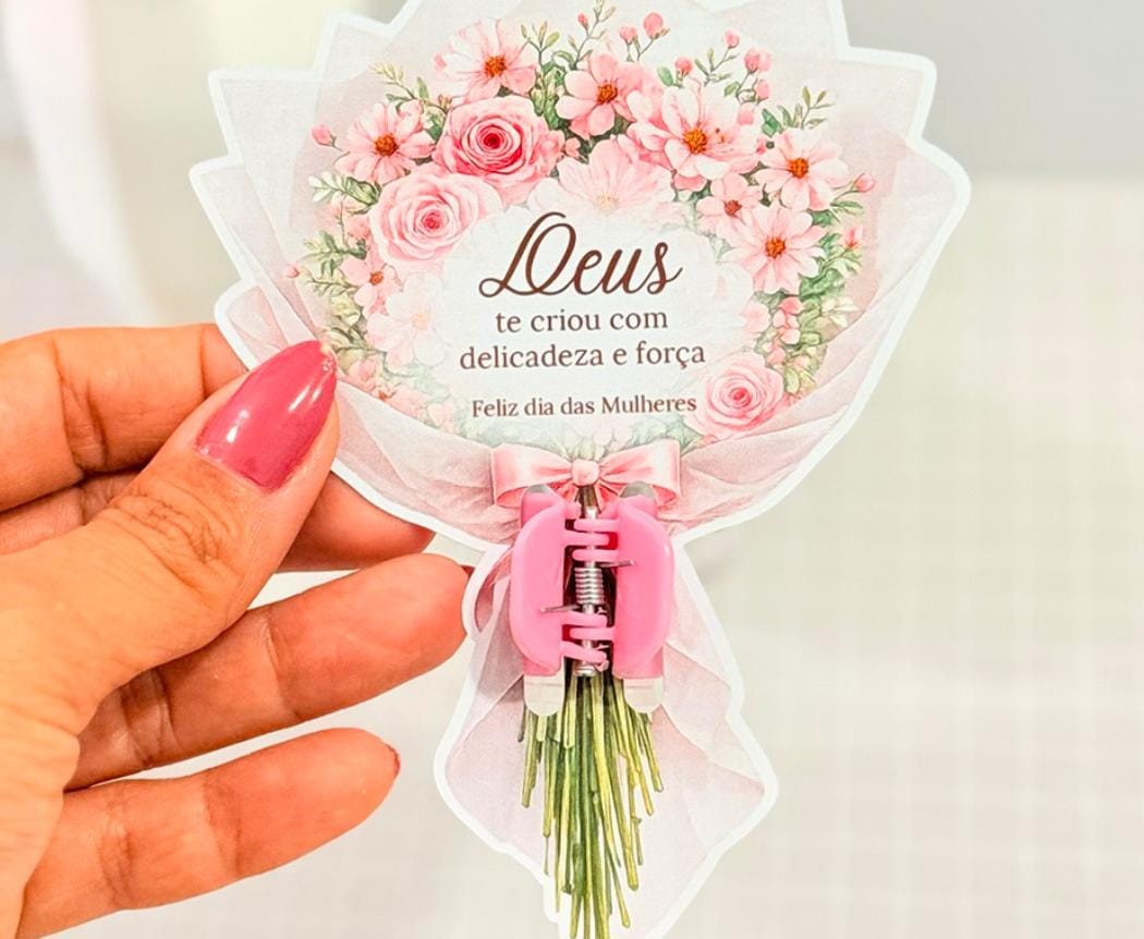 Cartão com presilha 10 unidades 